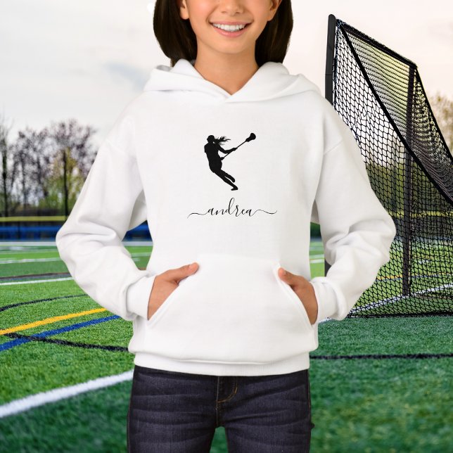 Menina Lacrosse Nome Personalizado de Criança Pers (Criador carregado)