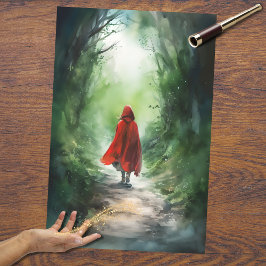 Menina na Floresta 2: Papel de Decoupage