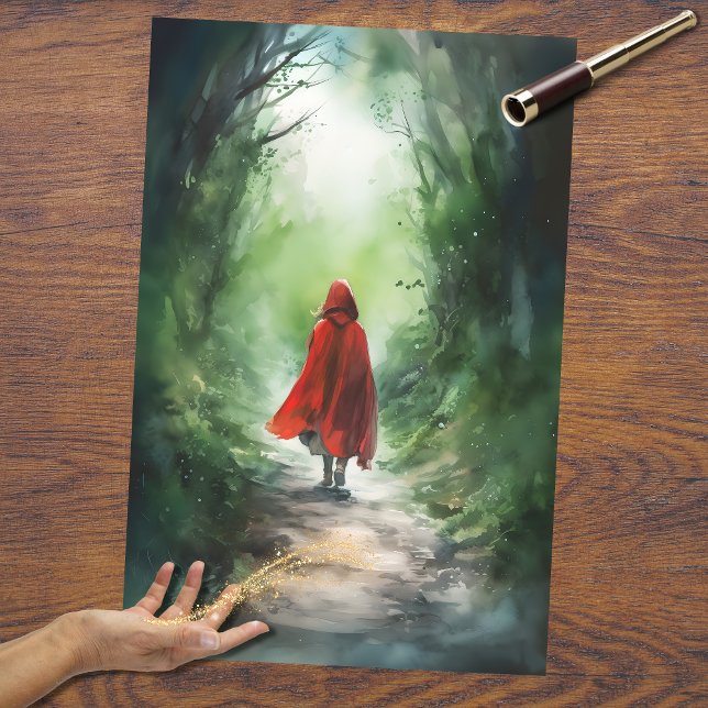 Menina na Floresta 2: Papel de Decoupage (Criador carregado)