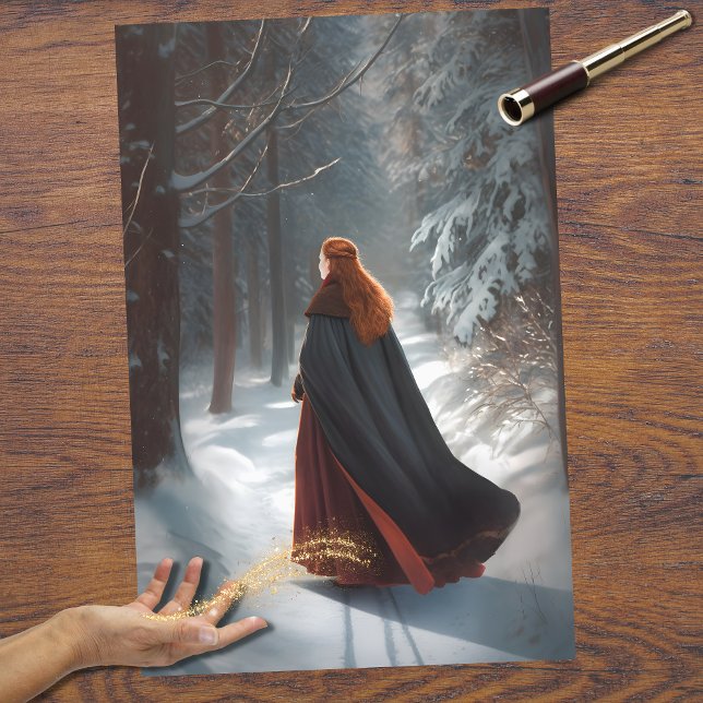 Menina na Floresta 3: Papel de Decoupage (Criador carregado)