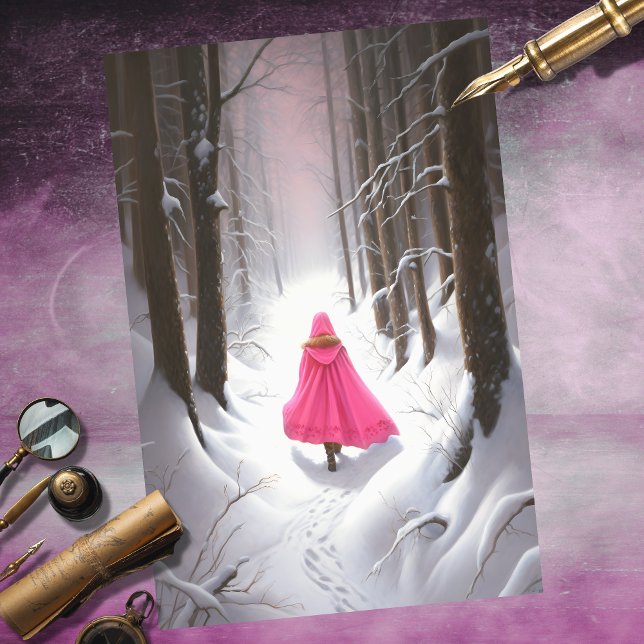 Menina na Floresta 6: Papel de Decoupage (Criador carregado)