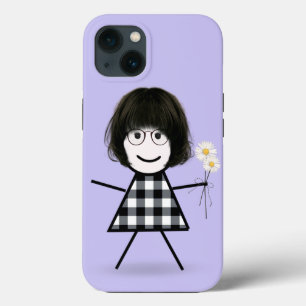 Menina Palito com Margaridas