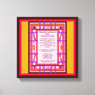 Menina Poder O Que As Mulheres Precisam De canvas