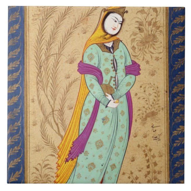 Menina que guardara uma embarcação do vinho e uma (Frente)