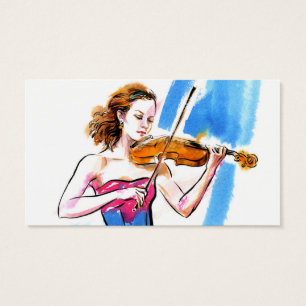 Menina que joga o violino