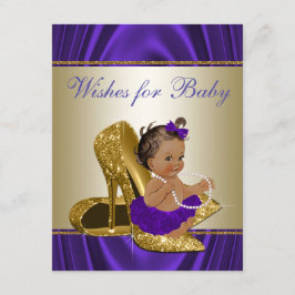 Menina quer jogar Chá de fraldas Roxo