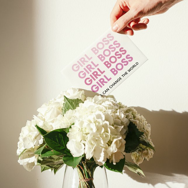 Menina Rosa Moderna Chefe Melhor Presente (Criador carregado)