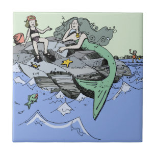 Menina Sereia Verão Amizade Praia Caprichosa