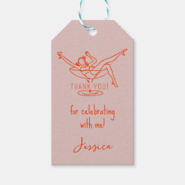 Menina solteira com etiqueta de vidro