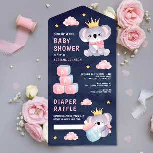 Menina Urso Koala Rainha Rosa Chuvinha Azul Marinh