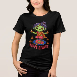 Menina Zumbi Fofa Celebrando Diwali