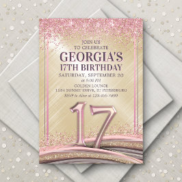 Meninas 17.o Convite de Aniversário