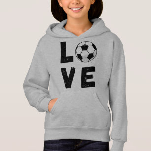 Meninas Amam Jogador de Futebol Moletom Esportivo
