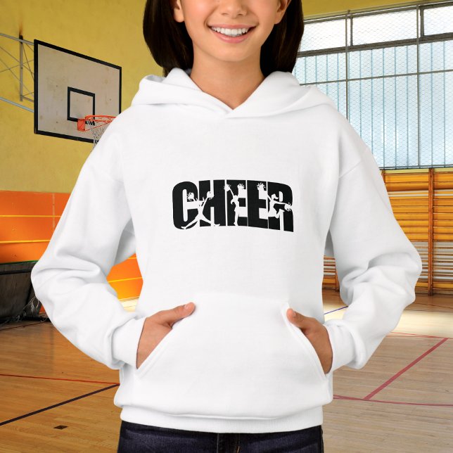 Meninas Animam Palavras Pom Cheerhead Silhouette (Criador carregado)