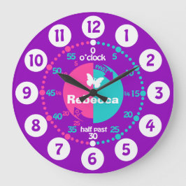 Meninas aprendem a dizer relógio de nome do aqua r