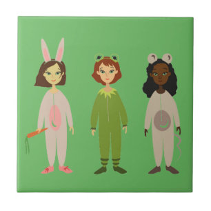 Meninas bonitas do pijama tema
