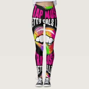 Meninas bonito Como Leggings Musicais