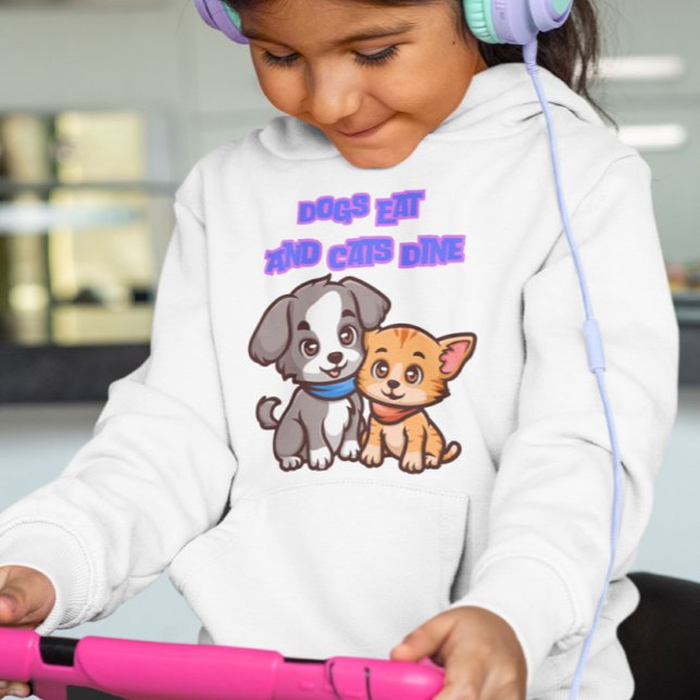 Meninas Cachorros Comem Gatos Jantam (Criador carregado)
