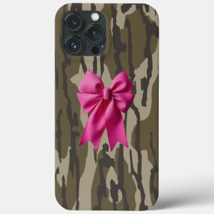 Meninas Camo Laço Rosa Camuflagem Fundo