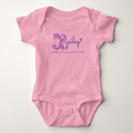 Meninas de Bailey B nome que significa camisa mono