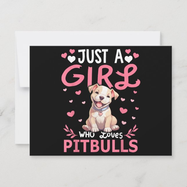 Meninas De Cachorro Pitbull Mulheres Apenas Uma Me (Frente)
