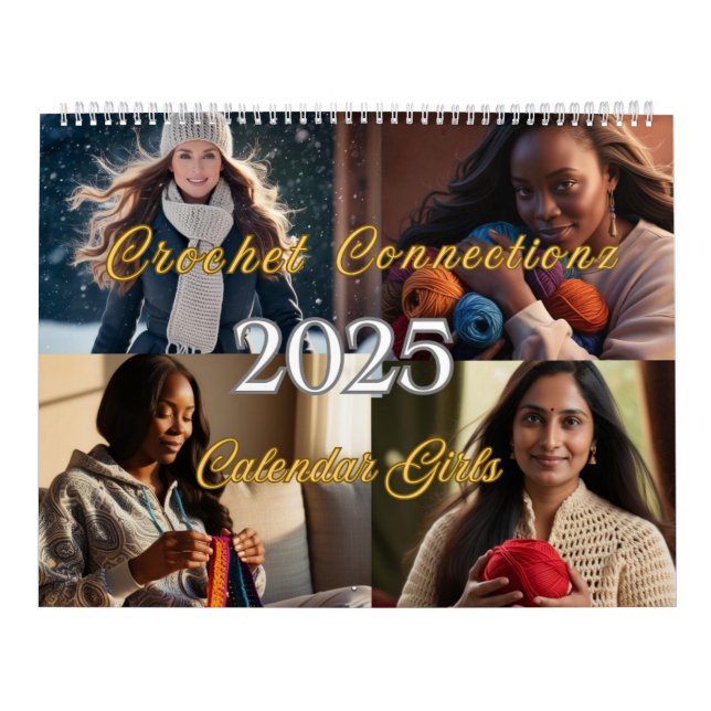 Meninas de Calendário Crochet 2025 (Capa)