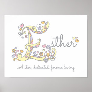 Meninas Esther chamam poster