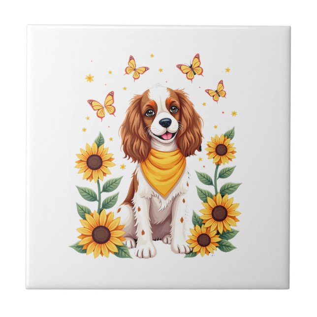 Meninas Mulheres Mãe Cavalier King Charles Spaniel (Frente)