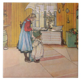 Meninas na cozinha (Arte Sueca Clássica)