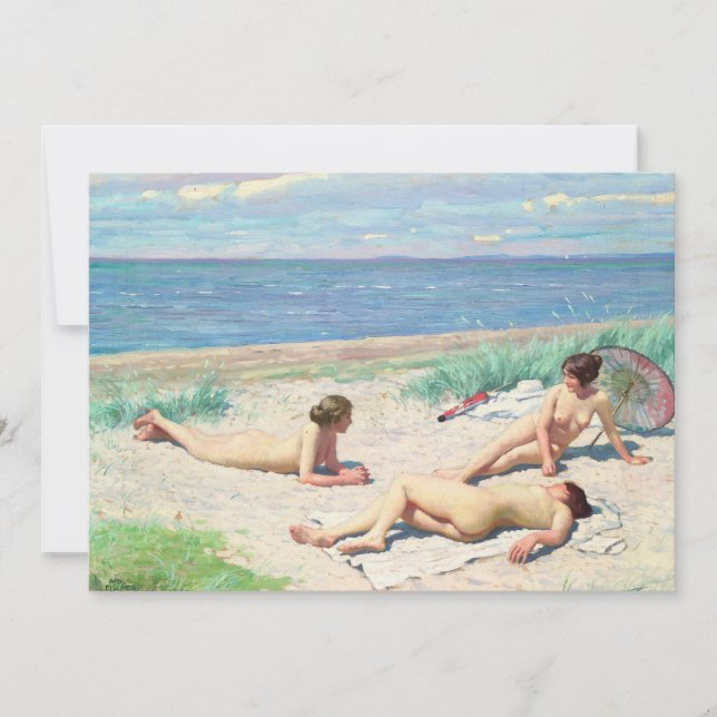 Meninas na praia | Paul Fischer (Frente)