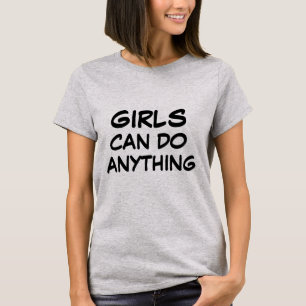Meninas podem fazer qualquer Design de camisa insp