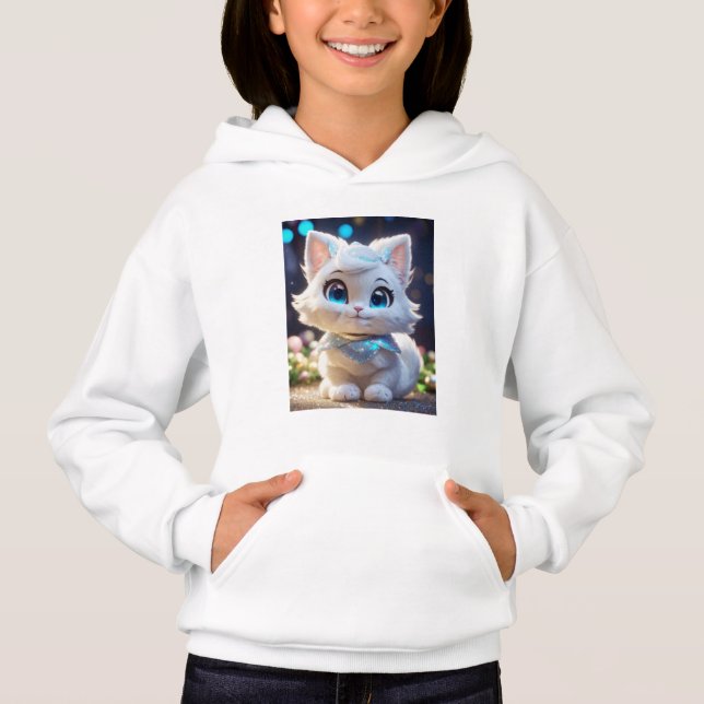 Meninas Pullover Hoodie & Sweatshirts Impressas (Frente)