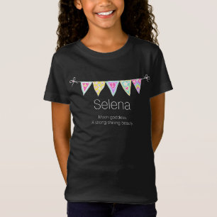 Meninas Selena chamam de camiseta de bandeira
