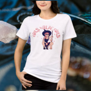 Meninas Serão Raparigas   Camisa Rebel Witchy
