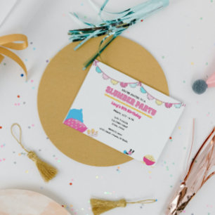 Meninas Sleepover Convite