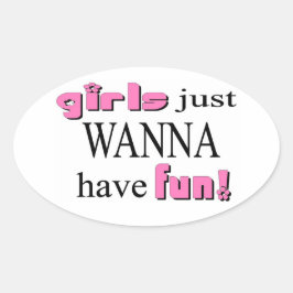 Meninas Só Querem Se Divertir! Adesivo