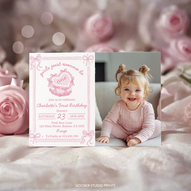 Meninas Só Querem Ser Um Convite De Aniversário (Criador carregado)