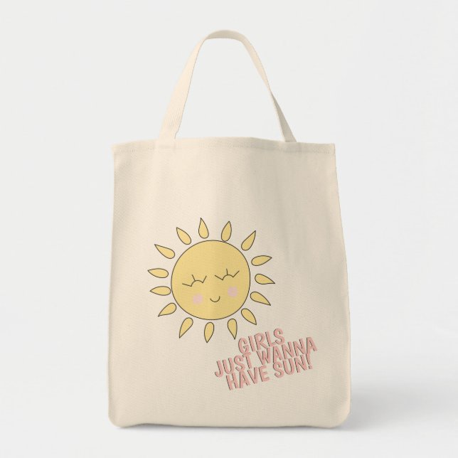 Meninas só querem ter sol! Bolsa de Tota de Cotaçã (Frente)