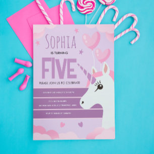 Meninas Unicórnio Roxo Fofo Aniversário Infantil