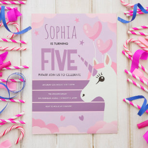 Meninas Unicórnio Roxo Fofo Aniversário Infantil