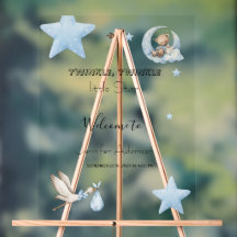 Menino bebê estrelinha cintilante aquarela