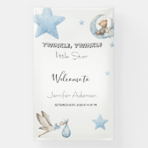 Menino bebê estrelinha cintilante aquarela