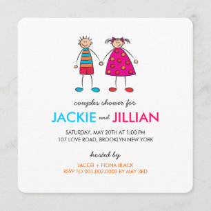 Menino + Convite do costume da menina = do chá do