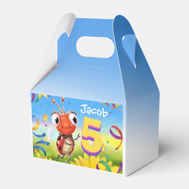 Menino da caixa de Festa de aniversário personaliz (Frente)