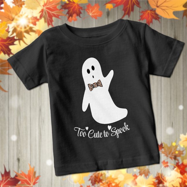 Menino das Bruxas Bonito Fantasma Camiseta do Bebê (Criador carregado)
