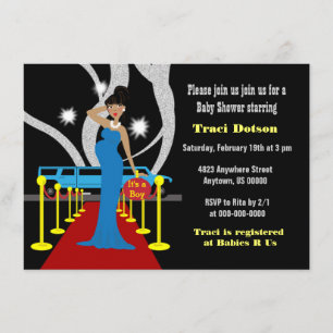 Menino do convite do chá de fraldas de Hollywood