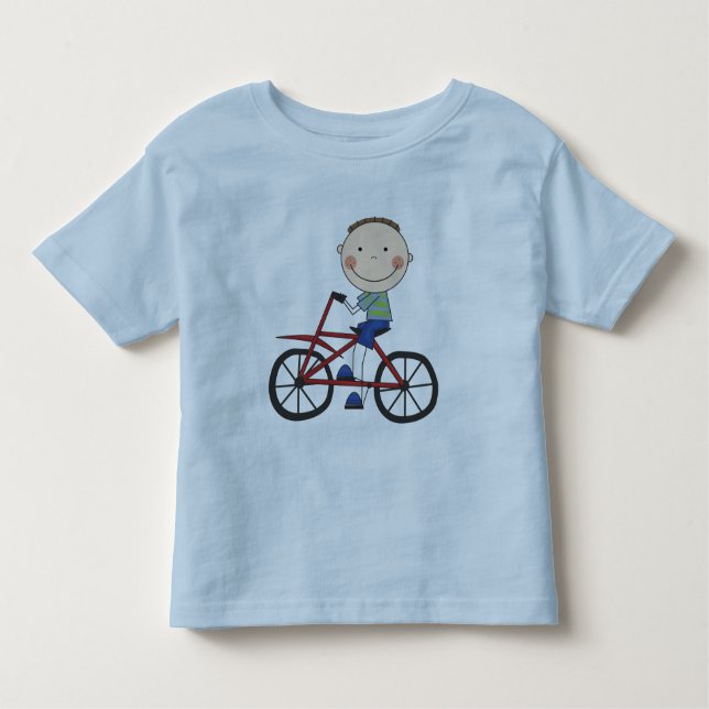 Menino em Camisetas e presentes de bicicleta (Frente)