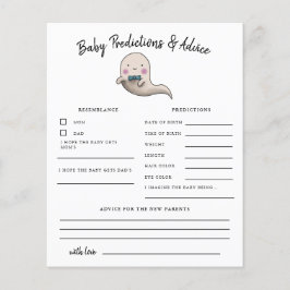 Menino Fantasma Pequeno Cartão de Boo Predições e