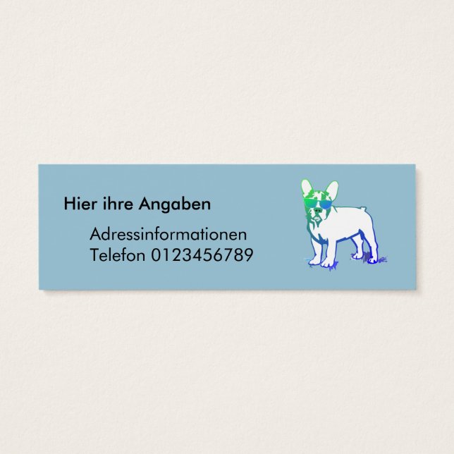 Menino French Bulldog mais fixe (Verso)