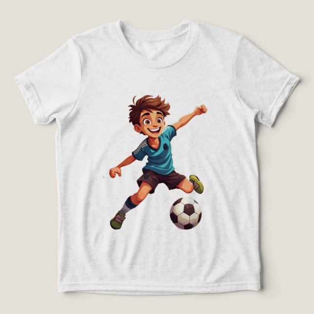Menino Jogando Futebol (Design frontal)